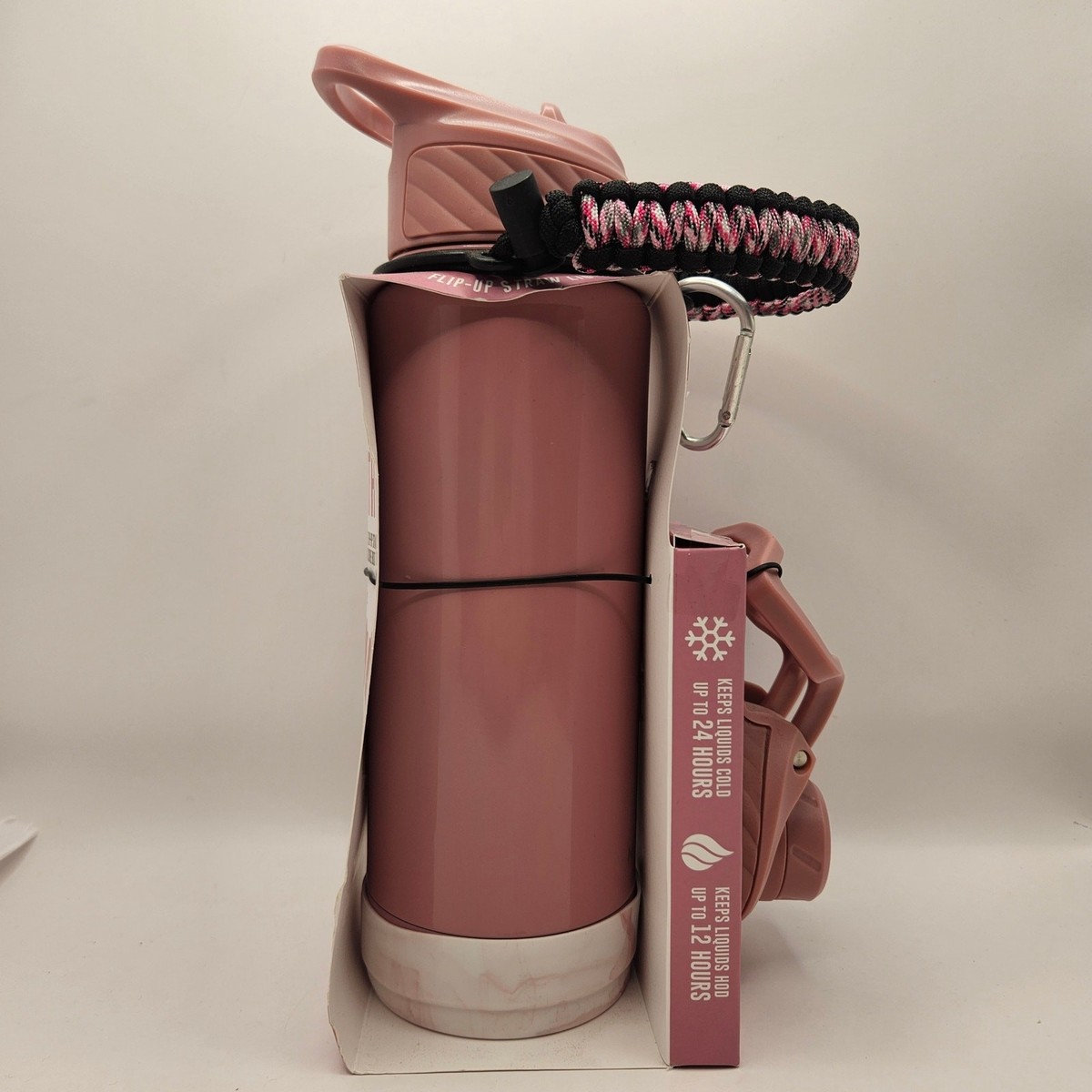 HYDRAGEAR 32oz ZENITH TUMBLER 4 PIECE PINK WATER BOTTLE NIB | eBay