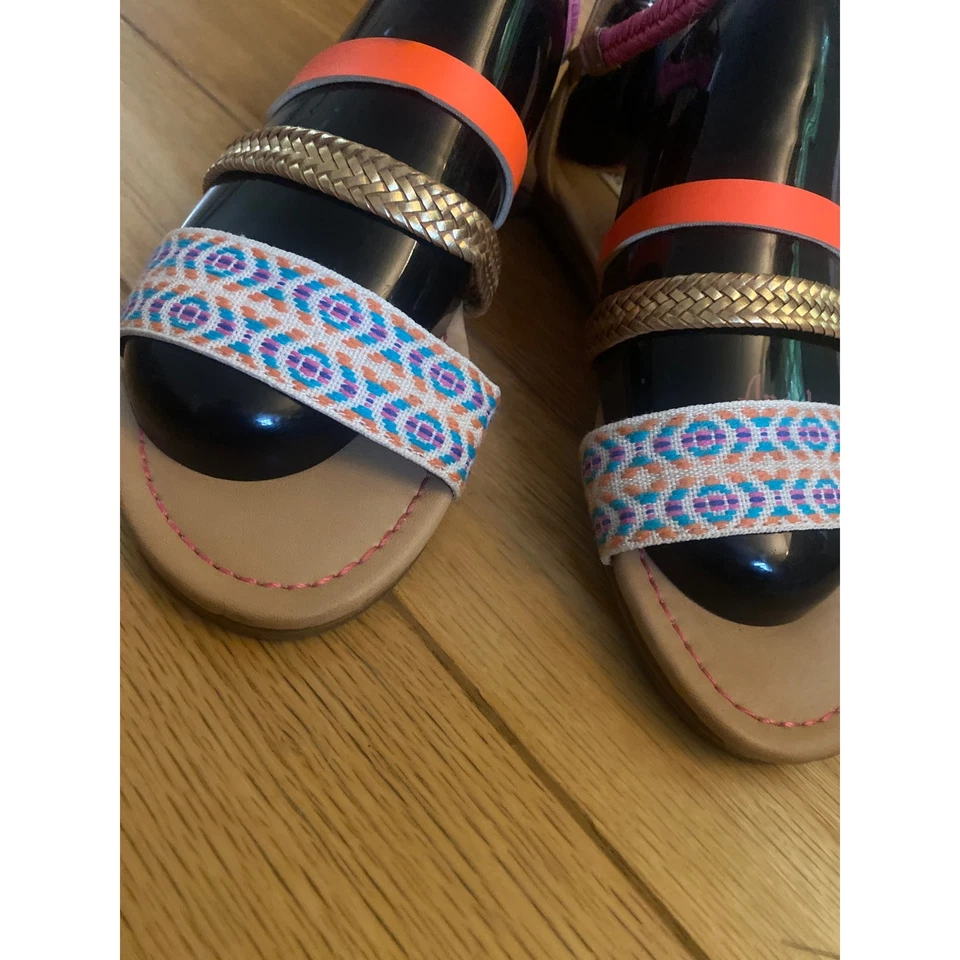 Steve Madden Mujer Multicolor Tiras Primavera Gladiador Sandalias Talla 3 Foto 2 de 4