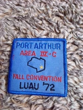 Vintage 1972 Area IV-C Fall Convention Luau Port Arthur Texas Patch