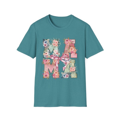 Floral Mama Coquette Style T-Shirt, Women's Tee, Mother's Day Gift, Summer Top - 第 1/17 張圖片