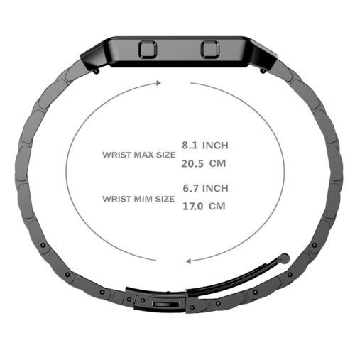 Edelstahl Klappverschluss Uhr Armband Armband + Rahmen für Fitbit Blaze - Bild 6 von 21