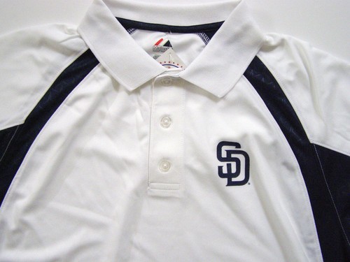 MLB Majestic San Diego Padres Sox 2 Cool Synthetic Golf Polo Shirt - Picture 2 of 3