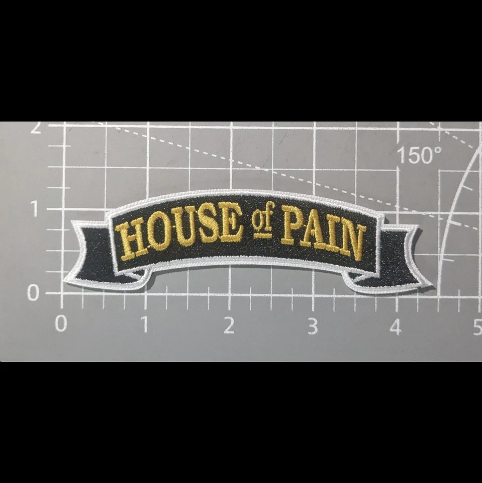 House of Pain Patch 90s Hip Hop Rap Jump Around Embroidered Iron On 1.25x4.5" - Image 2 of 3