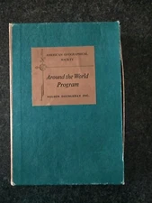 Boxed Set  8 Around the World Program Vintage American Geographical Society Nels