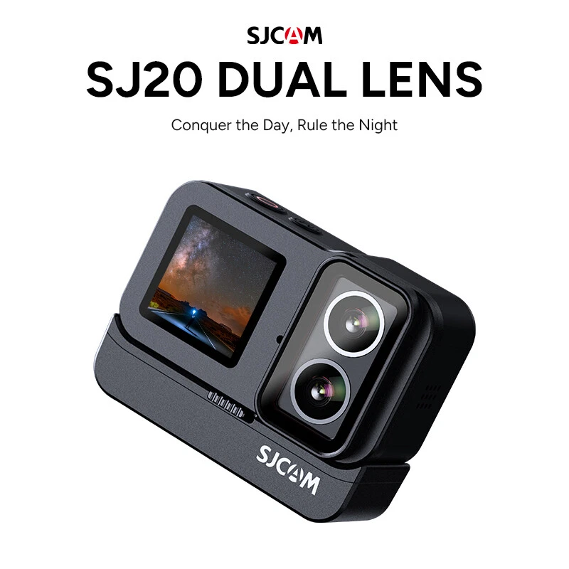 SJCAM SJ20 Dual Lens 4K Action Camera Night Vision 20MP Sport Camera Waterproof - Image 2 of 4