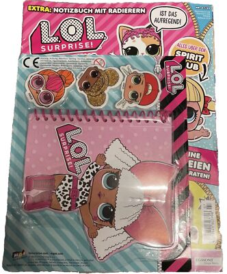 LOL Surprise Sammel Heft mit Notizblock und Radierern neu