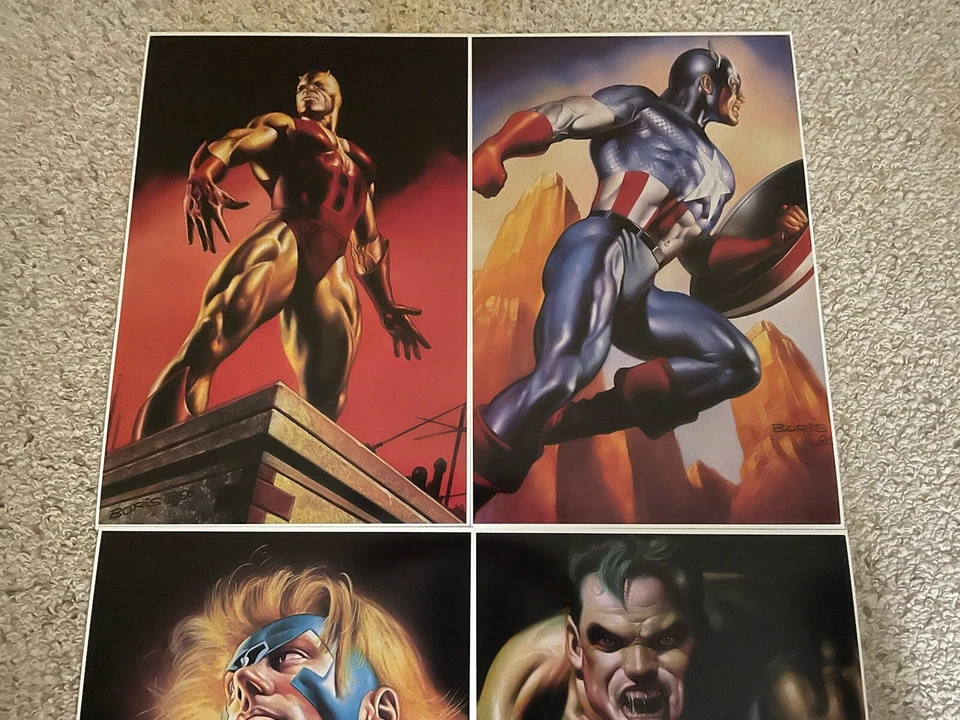 LOTE DE 4 PÓSTERES NUEVOS DE MARVEL COMICS INCREÍBLE HULK DAREDEVIL THOR CAPT AMERICA. Foto 3 de 4