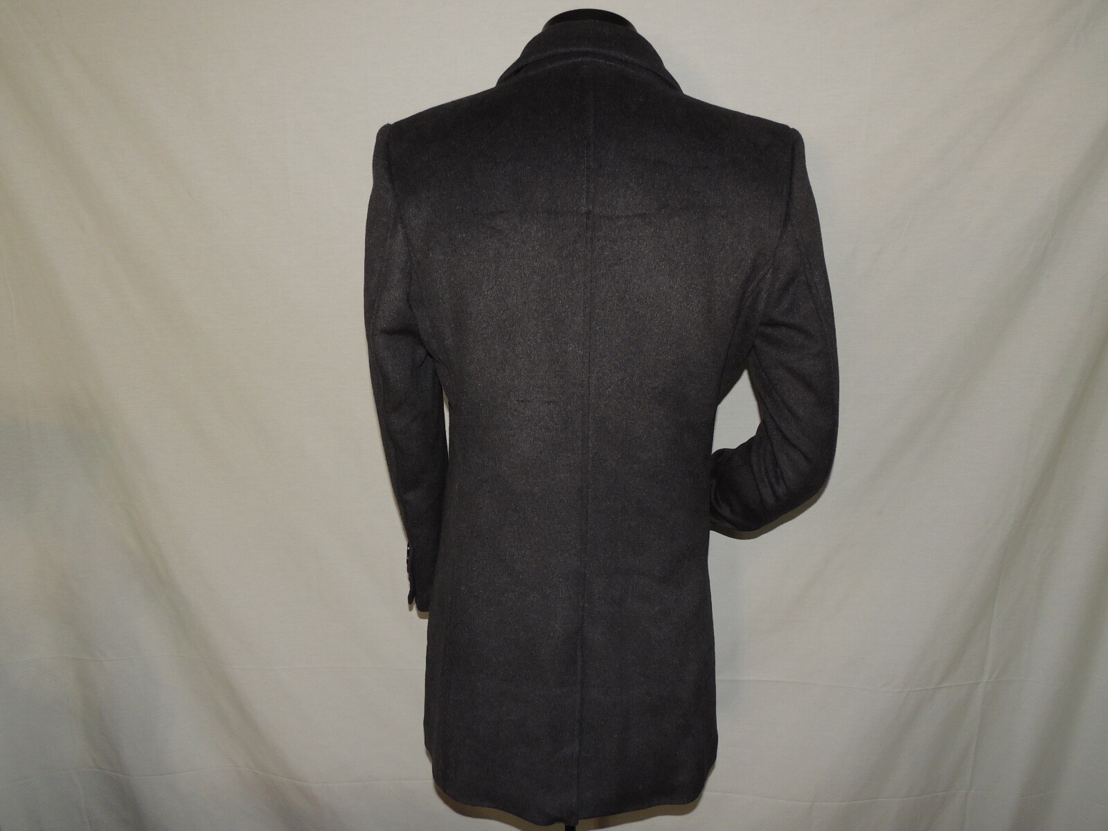 Elie top sharp solid Gray wool blend Modern coat … - image 5