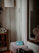 Hukuba HokyY23A floor sweeper Vacuum Made in Taiwan Vtg Blue Works Great