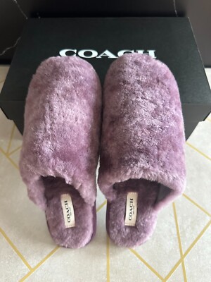COACH ZENNIE SIG SLIPPER CM676 Light Purple WOMEN'S PICK SIZE | eBay