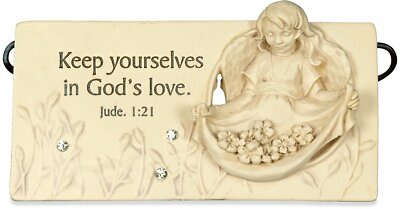 AngelStar Inspirational Scripture Plaque - Keep yourselves in