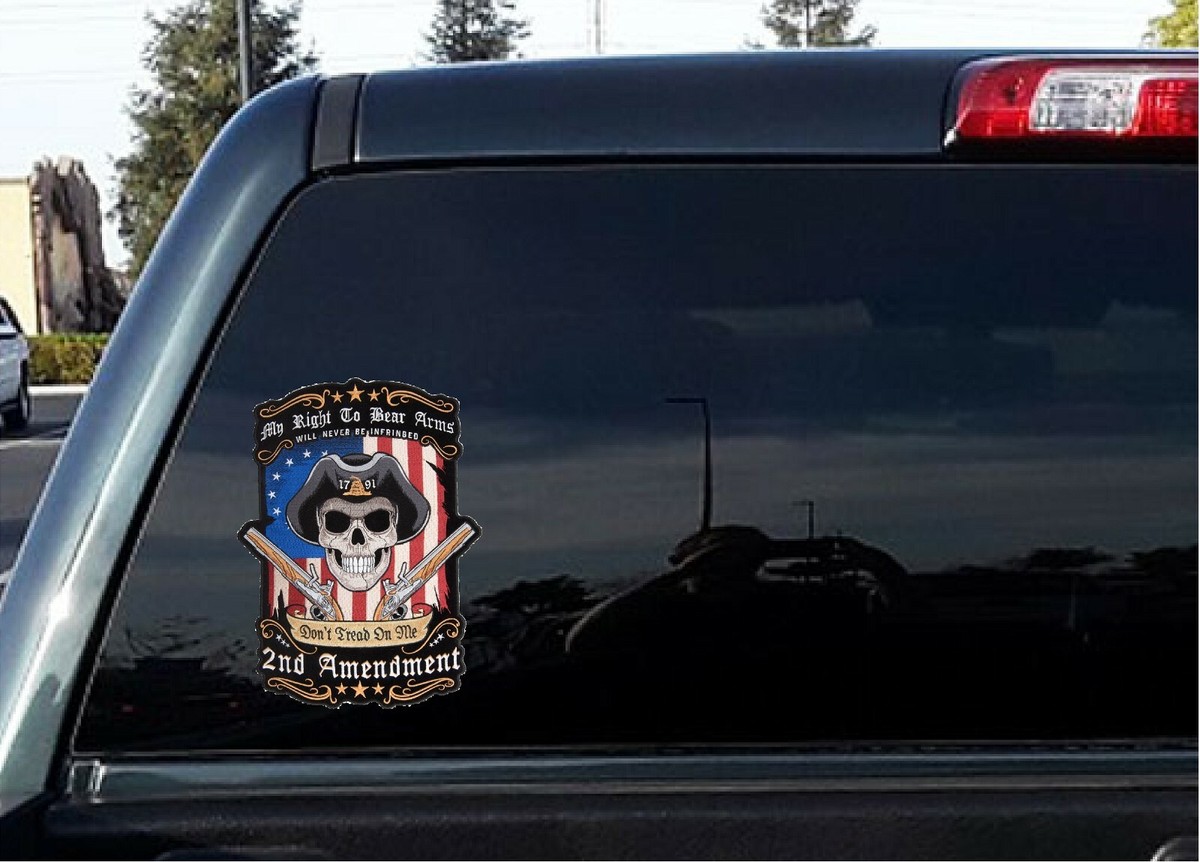 United States Veteran Machine Gun Vinyl Car Window Decal Sticker