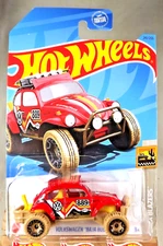 2023 Hot Wheels Treasure Hunt #241 Baja Blazers 9/10 VOLKSWAGEN "BAJA BUG" Red