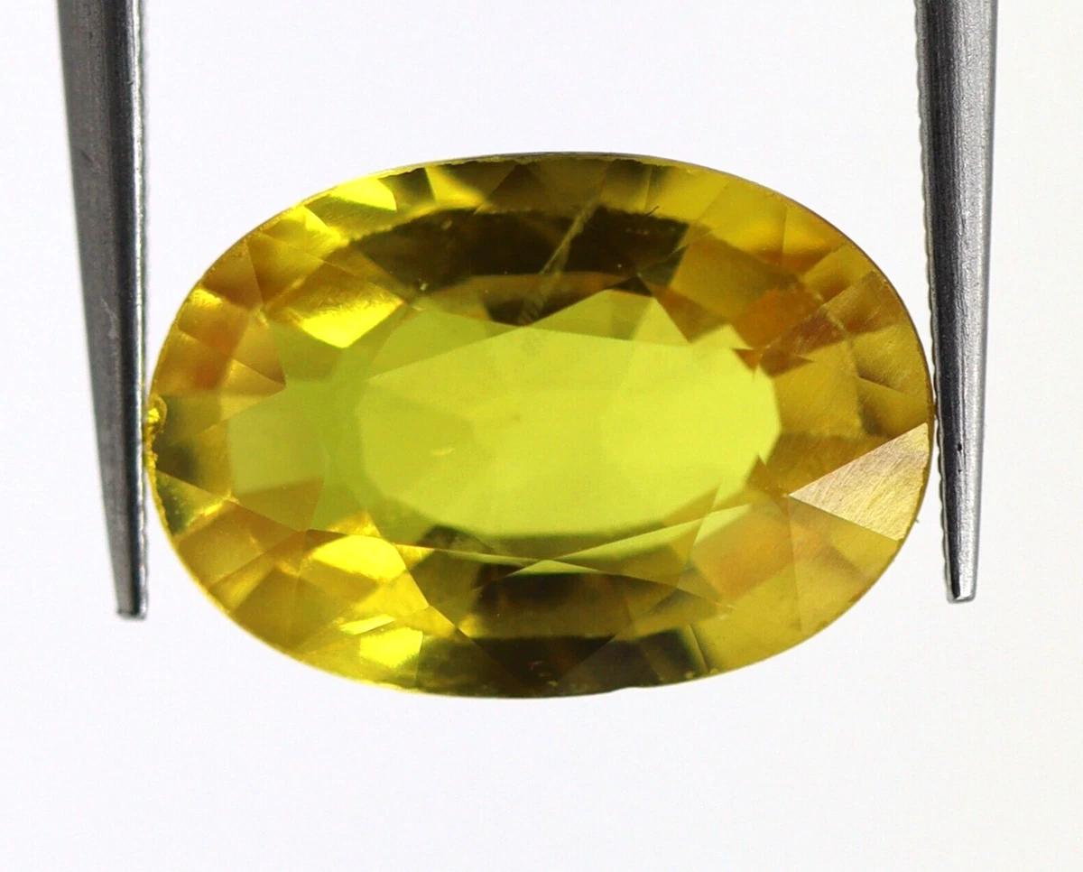 Eye Clean Natural Dark Yellow Sapphire 2.36 Ct Faceted Oval Cut