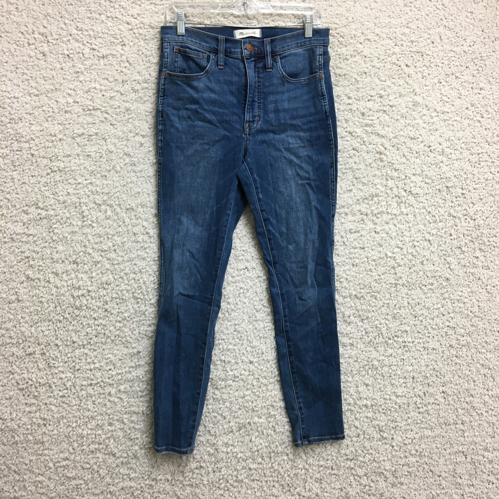 Madewell Women's 27 High Rise Skinny Jeans Medium Wash Stretch Denim