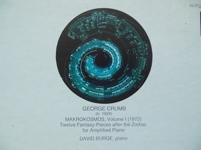 George Crumb, David Burge - MAKROKOSMOS, Vol 1 - Rare Promo Ed, Bob Ludwig  NM