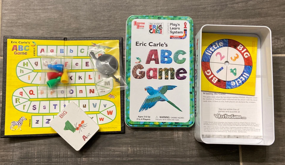 Eric Carle's ABC Board Game Age 3+ - 2 to 4 players NEW Open Tin - Image 2 of 4