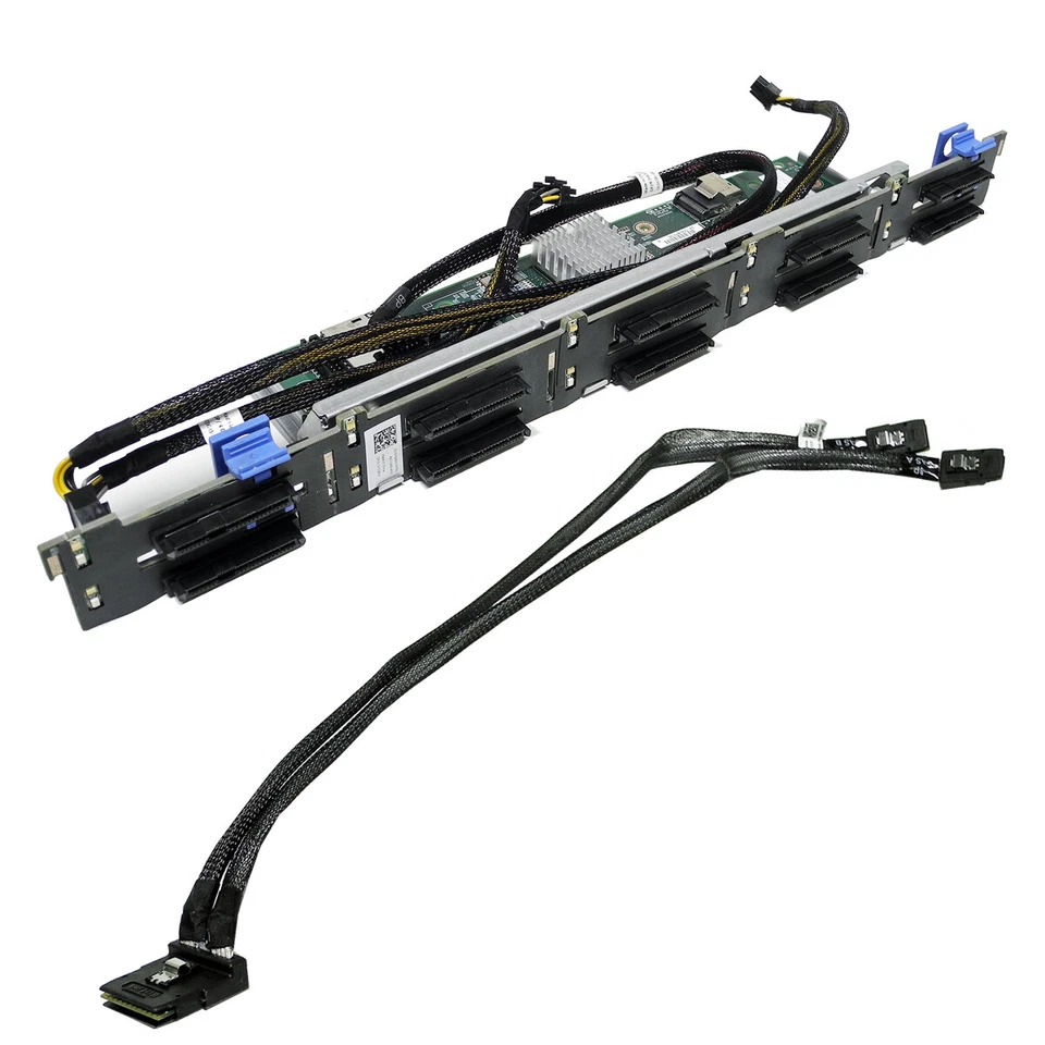 DELL SAS Backplane Assembly 10x2.5” PowerEdge R620 059VFH 03971G 0Y028W + Cable - Image 2 of 3