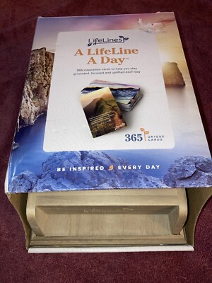 Lifelines: 365 Daily Inspiration Motivation Cards Wood Box Set Melissa Bernstein