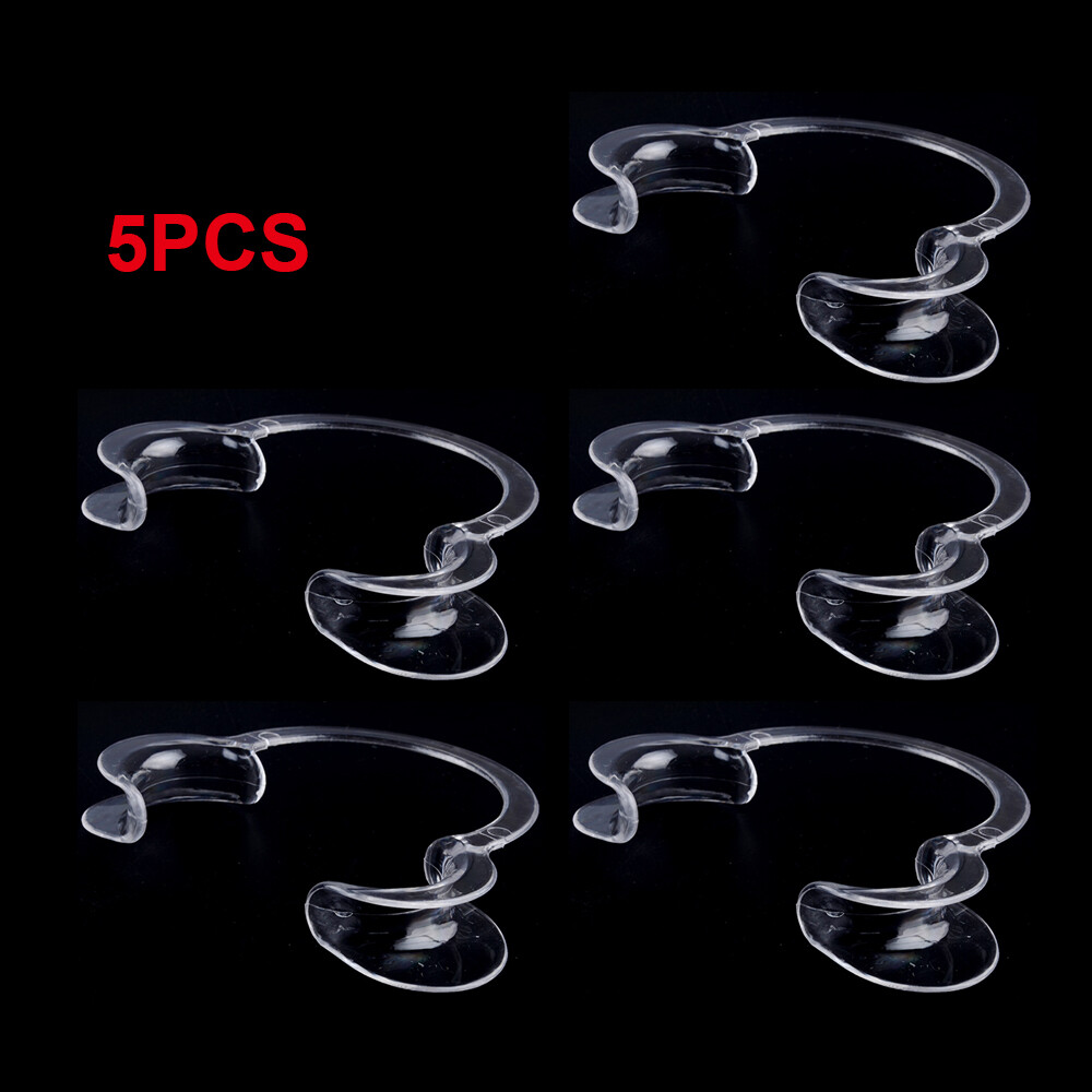 c type lip 5Pcs Clear C-Type Cheek Retractor Mouth Props Middle Size Dental Lip  Retractors