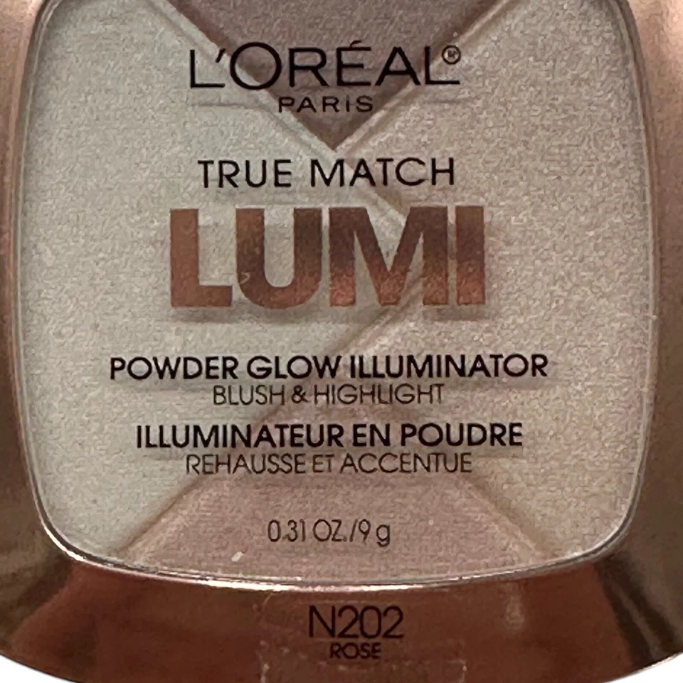 L'Oreal True Match Lumi Powder Glow Illuminator N202 Rose Blush Highlighter READ - Image 2 of 4