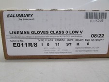 NEW Class 0 Red Rubber Voltage Insulating Gloves, Voltage 1000V AC/1500V DC