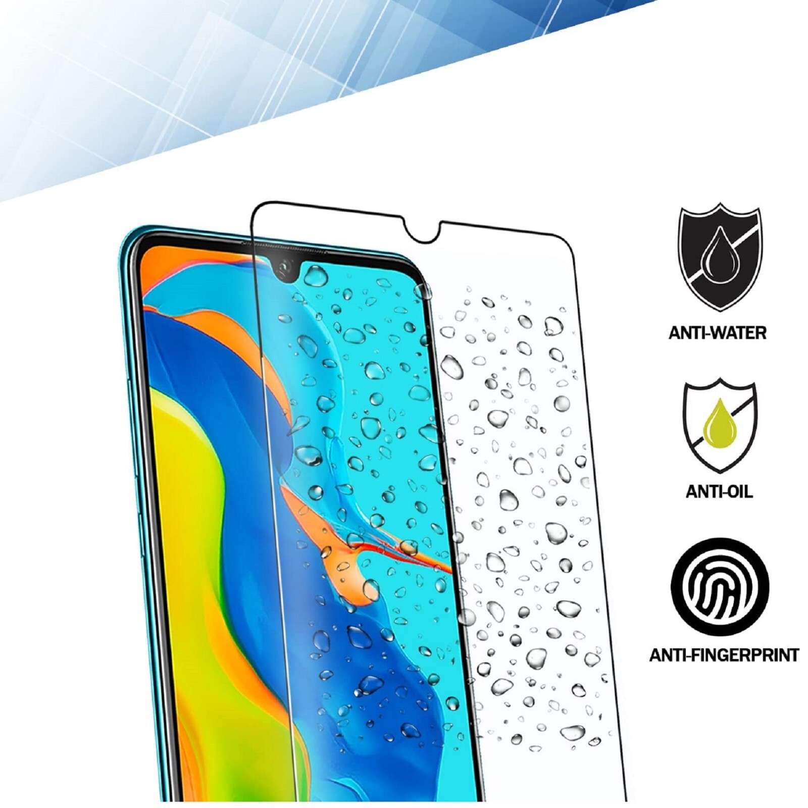 Tempered Glass Screen Protector Film Cover+ Armor Case For Samsung