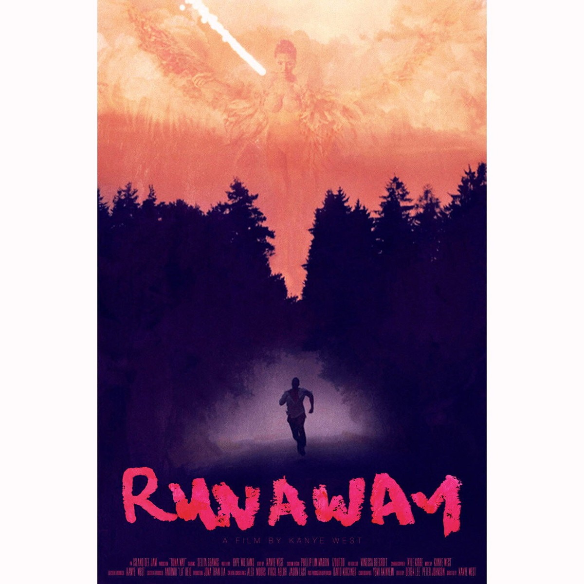 59323 Kanye West Runaway 2017 Hip Hop Rap Music Ablum Wall Decor