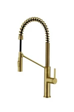Aqualise Luxury Commercial Style Kitchen Faucet - Gorgeous Brush Gold - New!