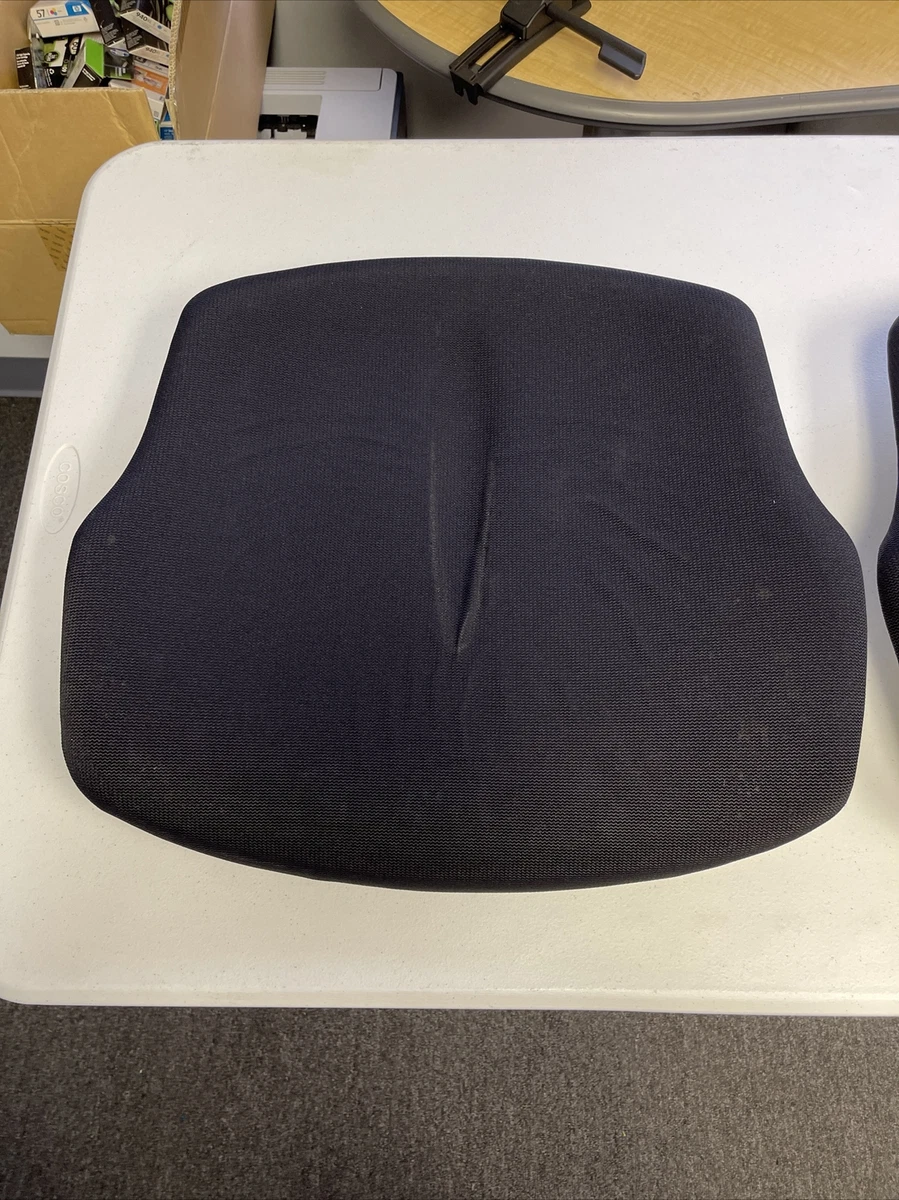 Humanscale Freedom Chair: GEL Seat Cushion; Black Color; Wave