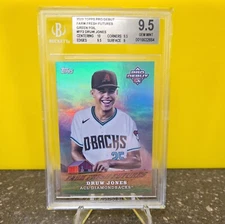 2023 Topps Pro Debut Druw Jones #FF-2 FARM FRESH FUTURES GREEN FOIL /99 BGS 9.5