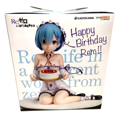 Re:Zero Rem Birthday Cake Ver. 1/7 Scale Figure Anime PVC 5.1in