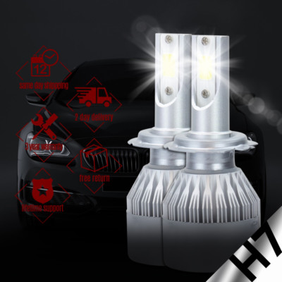 2x H7 6500K 388W 38800LM LED High Beam CREE Error Free Canbus Headlight LED Bulb