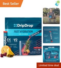 Award-Winning Fruit Punch Electrolyte Mix - 32 Packets for On-the-Go Hydration