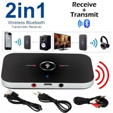 Rechargeable Bluetooth transmitter receiver 2-in-1 wireless audio adapter