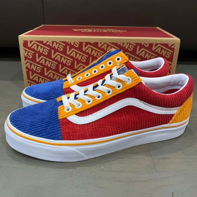 orange and blue vans