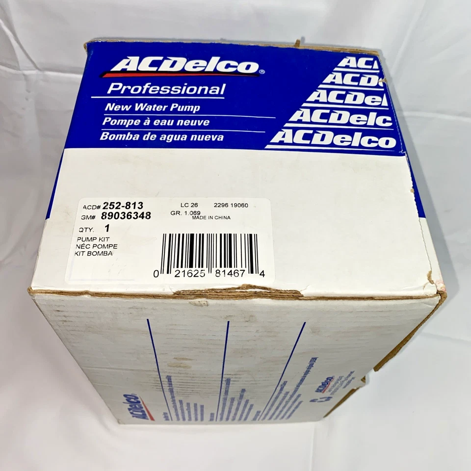 Bomba de agua motor AC Delco 252-813 Jeep Chrysler Dodge Ram Mitsubishi Foto 2 de 4