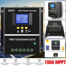4000W 100A MPPT Solar Charge Controller USB 12V 24V 36V 48V PV Battery Regulator