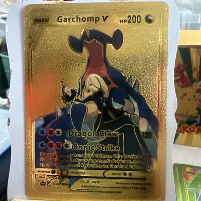 garchomp v pokemon card TCG - Astral Radiance Full Art Holo 117/189 1 Attack 1 Garchomp V TG23 Astral Radiance