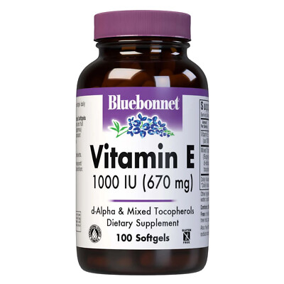 Bluebonnet Vitamin E 670 mg 1000 IU Mixed 100 Softgels