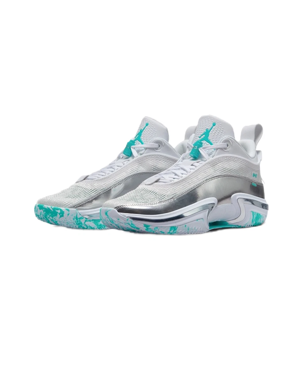 Guo Ailun x Air Jordan 36 PF Low White Hyper Jade for Sale