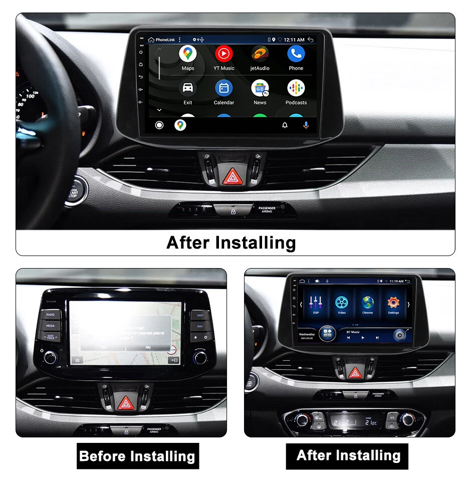 Für Hyundai i30 2017 2018 Autoradio NAVI Android 14 GPS Navigation DAB+ CarPlay - Bild 3 von 4