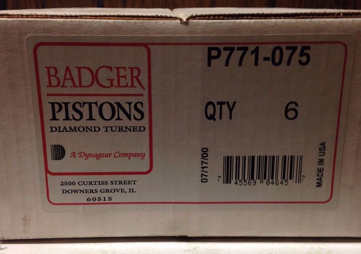 3.8L FORD V6 BADGER PISTON P771075 eBay