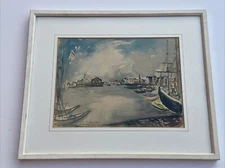 JOSEPH KOSSONOGI PAINTING MID CENTURY MODERNISM LISTED FAMOUS HUNGARIAN ARTIST