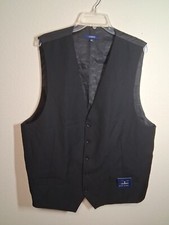 NWT Gioberti Vest Business Formal Black Men's Size XXL