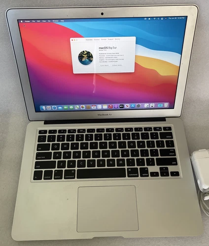 Apple MacBook Air 13” A1466 1.3ghz Core i5 4gb Ram 128gb SSD MacOS Big Sur
