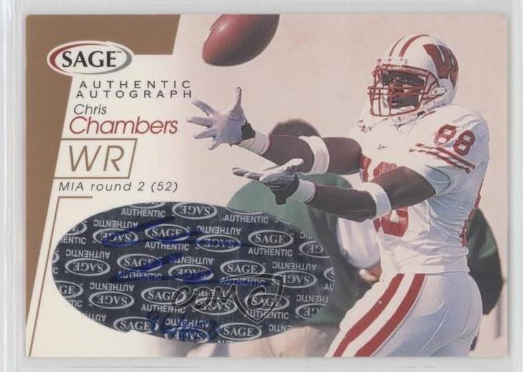 2001 SAGE Bronze 96/650 Chris Chambers #A11 Rookie Auto RC 0v1