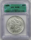 1896 $1 ICG AU 58 Morgan Silver Dollar