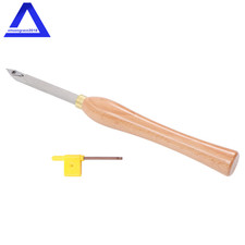 Mini-Size Woodturning Detailer Ci4 Carbide Lathe Chisel Diamond-Shaped Insert