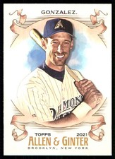 Luis Gonzalez 2021 Topps Allen & Ginter #21 Diamondbacks MLB READ FREE SHIPPING